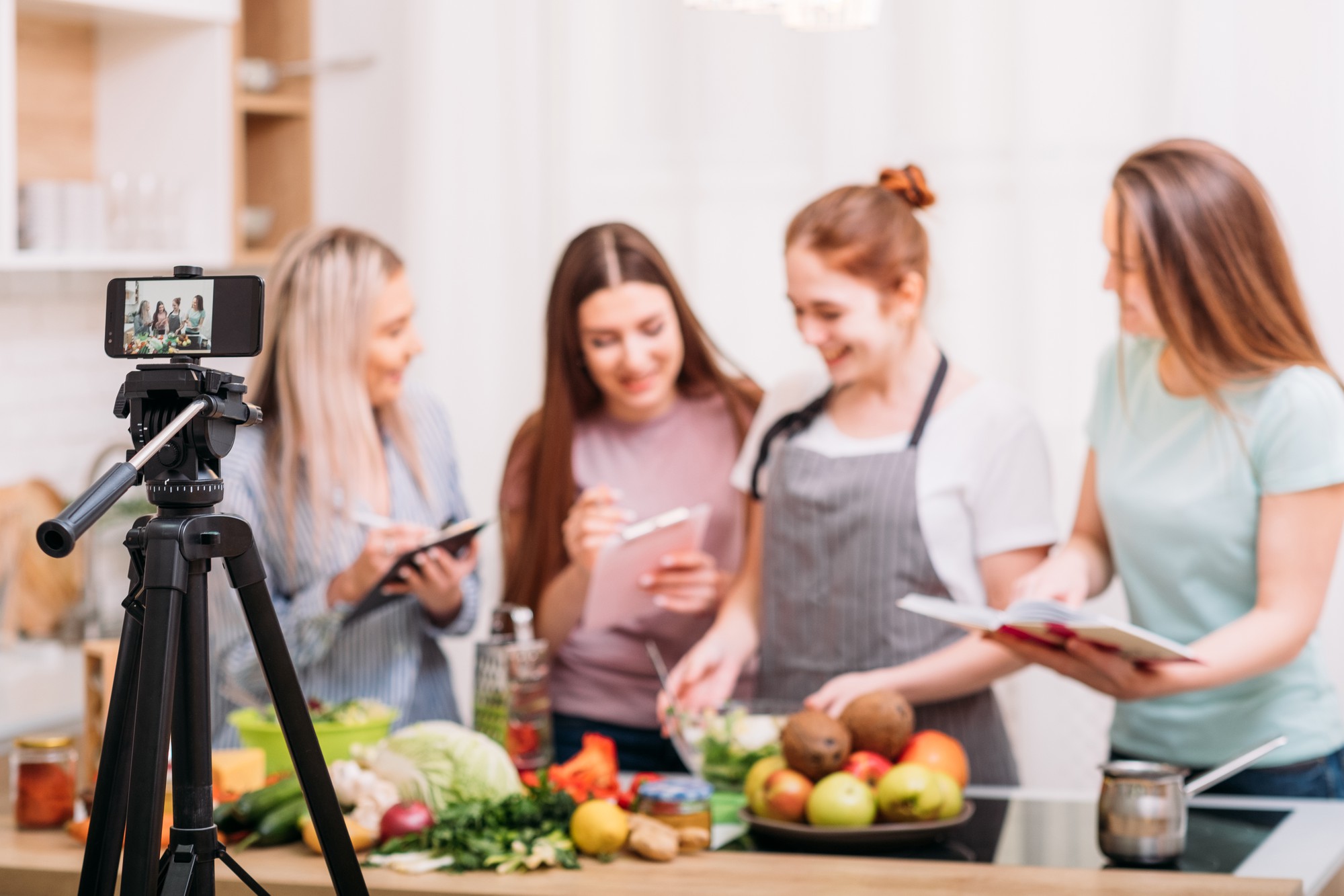 Lezione live con chef e partecipanti